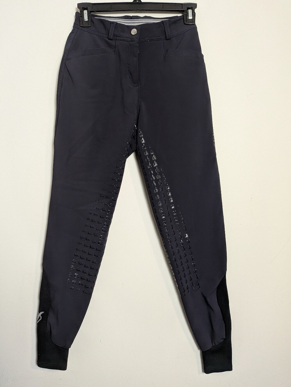 Le Mieux Pants Navy Blue Glitter Sparkle Details Equestrian Riding Pants Sz 24